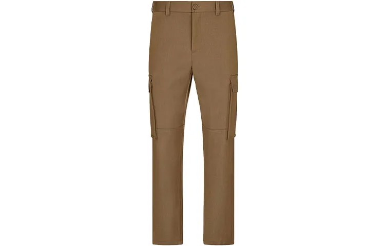 Ежеквартальные новинки Брюки-карго Мужские Camel Dior, коричневый
