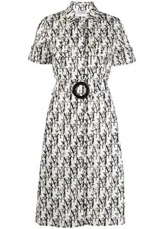Max Mara платье-рубашка с логотипом