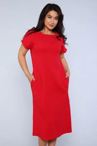 Платье муслиновое Анди (красное)