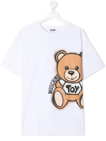 Moschino Kids футболка с логотипом