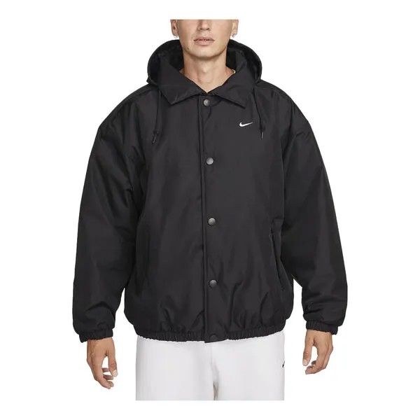 Куртка спортивные solo swoosh пуховик Nike, черный