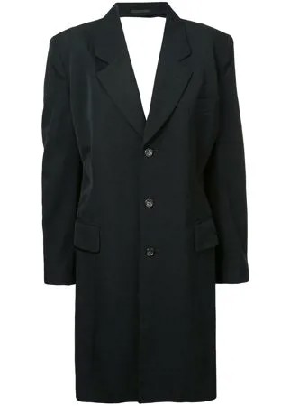 Comme Des Garçons Pre-Owned пальто строгого кроя без спинки