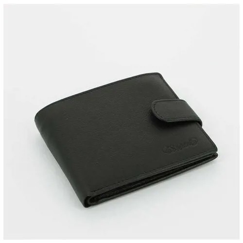 Портмоне S.Quire, натуральная воловья кожа, черный 4400-BK Soft
