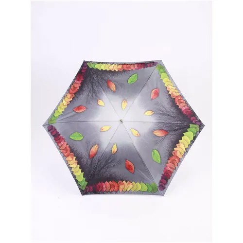 Мини-зонт ZEST, механика, 5 сложений, купол 92 см., 6 спиц, чехол в комплекте, для женщин, мультиколор