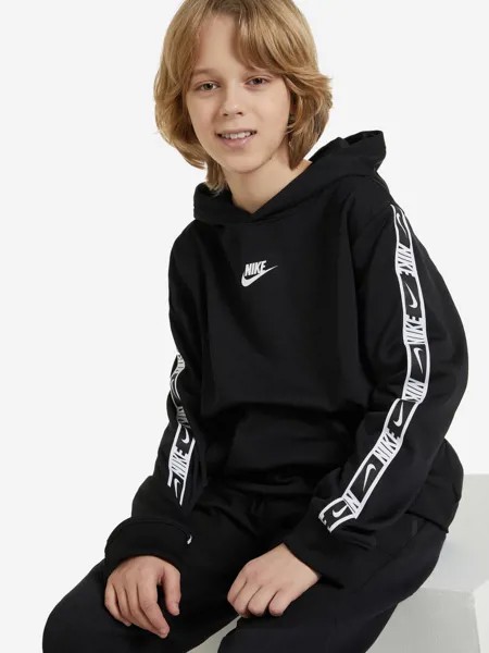 Худи для мальчиков Nike Sportswear Repeat, Черный