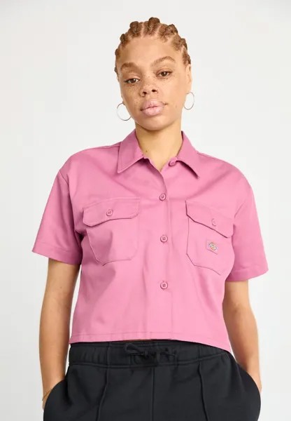 Рубашка-блузка WORK CROPPED Dickies, фиолетовый