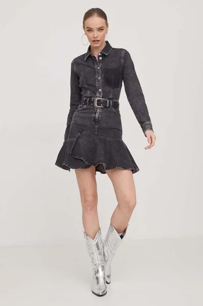 Джинсовое платье Karl Lagerfeld, серый