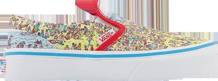 Кеды Vans Wheres Waldo? x Classic Slip-On Find Steve, разноцветный