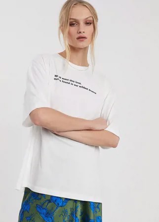 Футболка с принтом Essentiel Antwerp-Белый