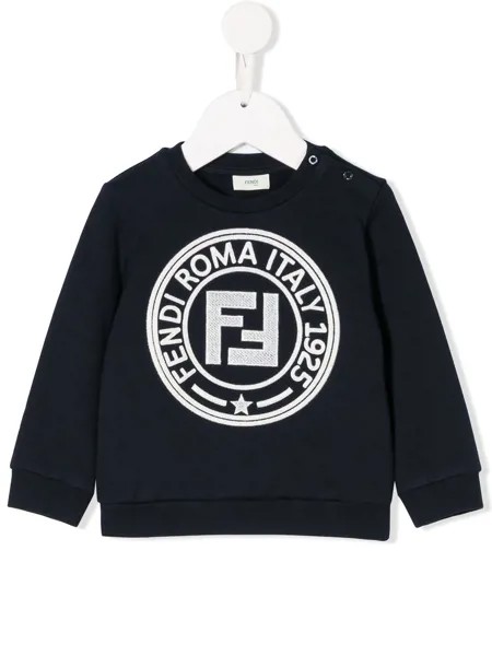 Fendi Kids толстовка с логотипом