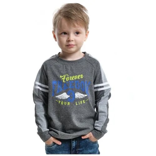 Лонгслив Mini Maxi, хлопок, размер 104, серый