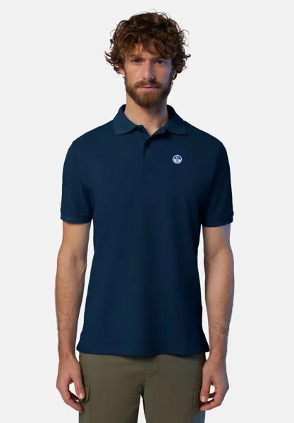 Поло Mit Logo-Aufnäher North Sails, темно-синий