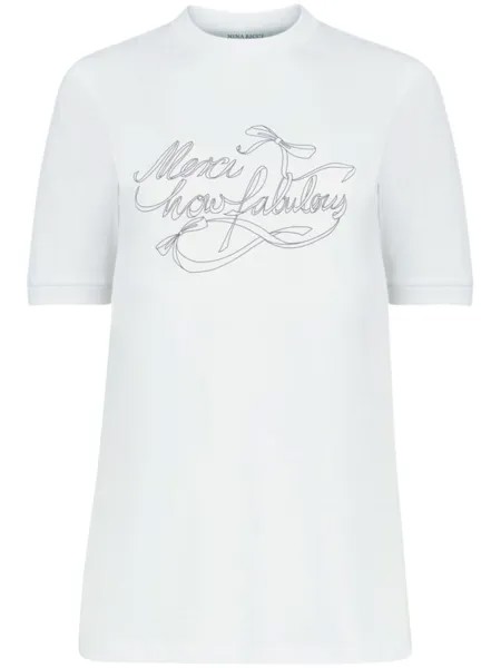 Nina Ricci футболка How Fabulous, белый