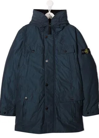 Stone Island Junior парка с капюшоном
