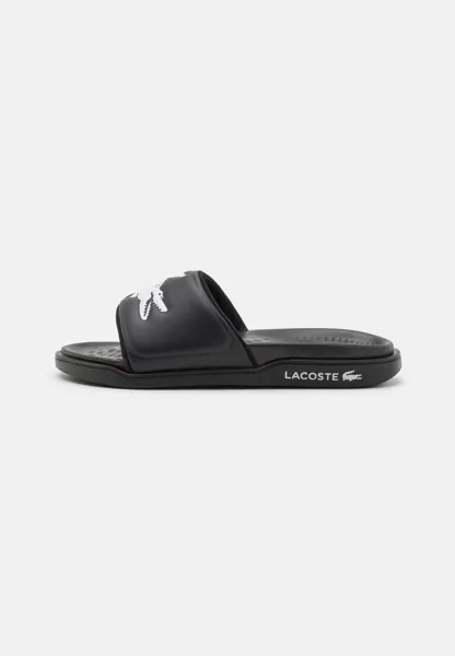 Тапочки Serve Slide Lacoste, цвет black/white