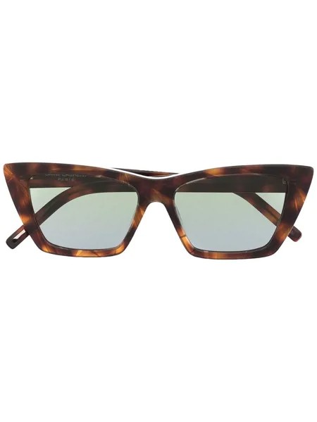 Saint Laurent Eyewear солнцезащитные очки New Wave черепаховой расцветки