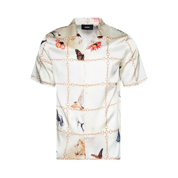 Рубашка Nahmias Wildlife Short-Sleeve Shirt, белый