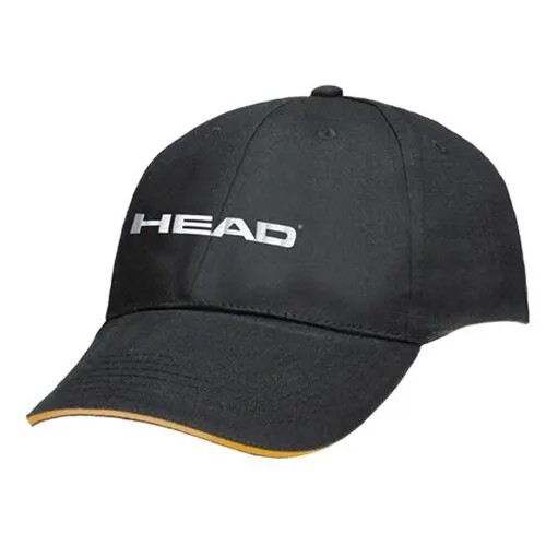 Бейсболка HEAD, размер 54/58, черный