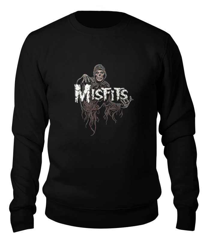 Свитшот унисекс Printio Misfits band черный XS