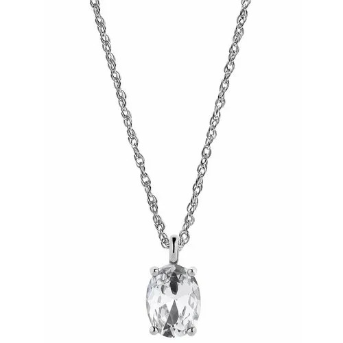 Колье DYRBERG/KERN, кристаллы Swarovski, серый, синий