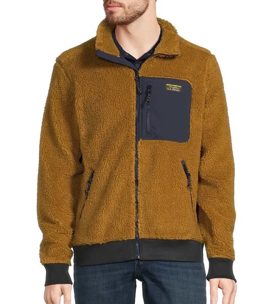 Флисовая куртка L.L.Bean из шерпа, золотой