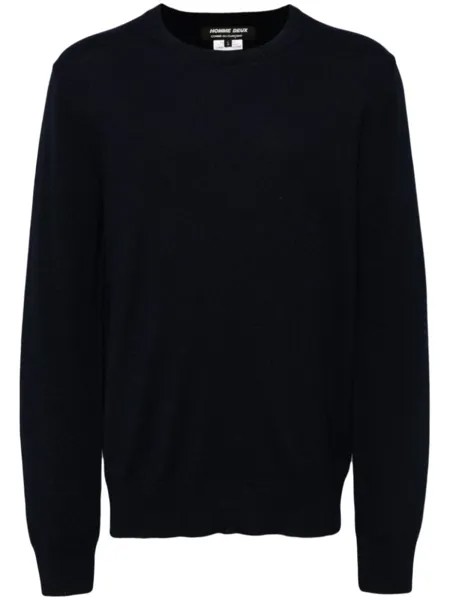 Comme des Garçons Homme Deux джемпер с круглым вырезом, синий