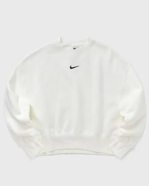 Толстовка Nike Wmns Phoenix Fleece Over-Oversized Crew-Neck Sweatshirt, цвет sail/black