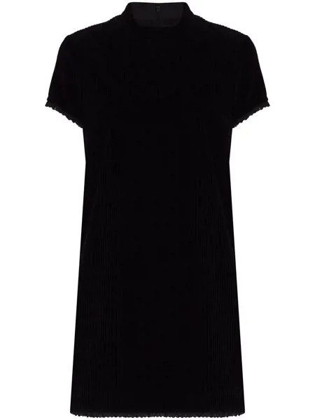 Marc Jacobs вельветовое платье мини с короткими рукавами