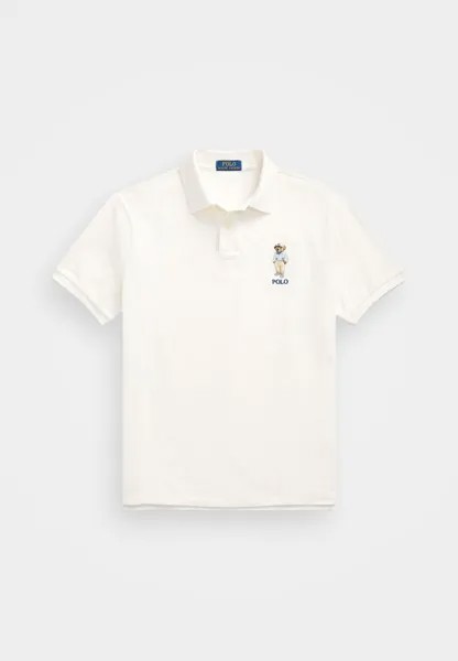 Поло CUSTOM SLIM POLO BEAR MESH POLO SHIRT Ralph Lauren, кремовый