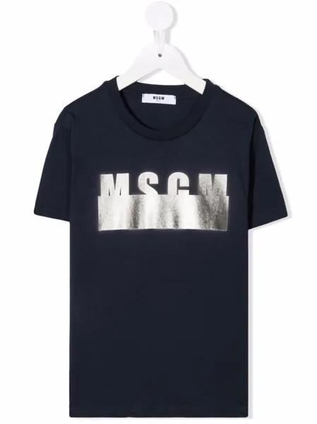 MSGM Kids футболка с логотипом