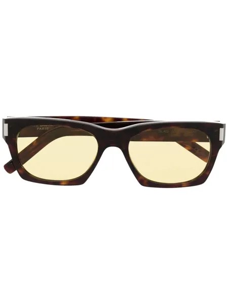 Saint Laurent Eyewear солнцезащитные очки в прямоугольной оправе