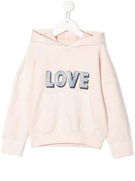 Zadig & Voltaire Kids худи с принтом Love