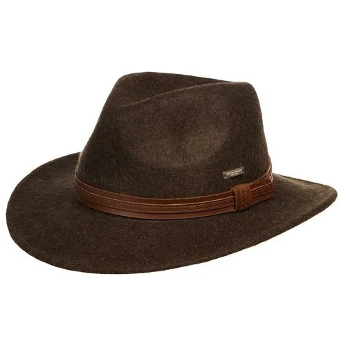 Шляпа SEEBERGER арт. 70425-0 FELT FEDORA (темно-коричневый), размер 57