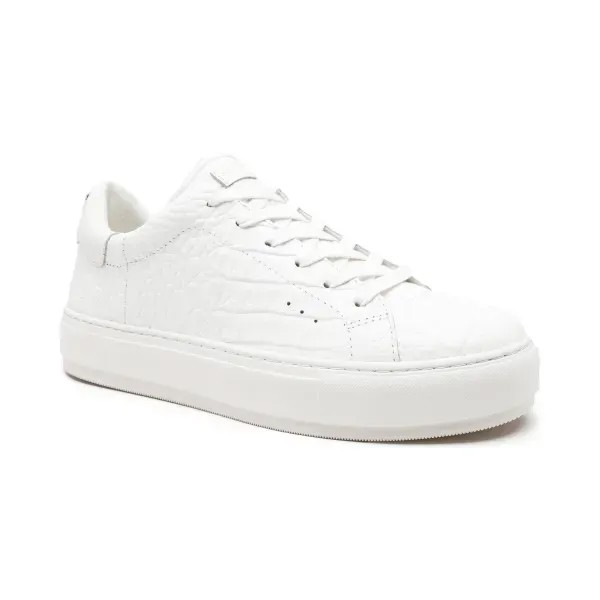 Спортивная обувь Laney из кожи крокодила Kurt Geiger, белый