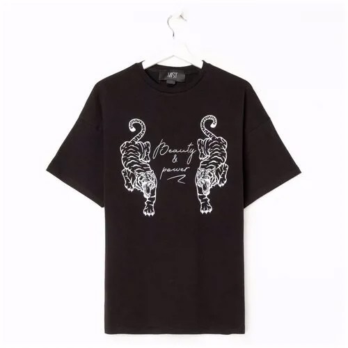 Футболка MIST Tiger, размер 40-42, черный