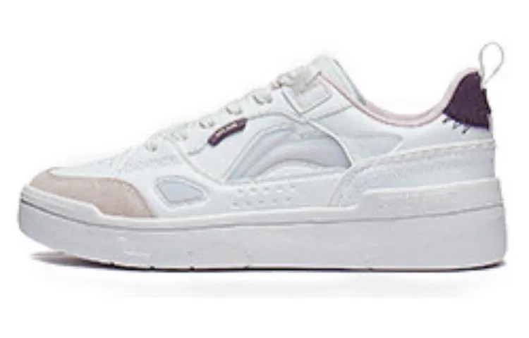 Кроссовки LINING Common 80s Skateboarding Shoes Women's Low-top Off White, цвет Off White