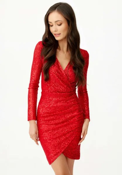 Коктейльное платье Roco Fashion, красный