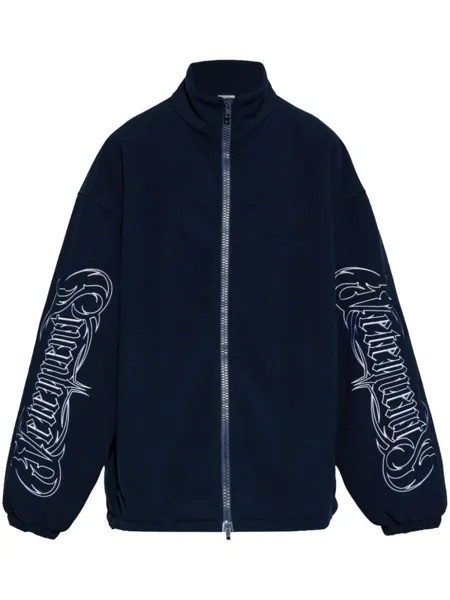 VETEMENTS спортивная куртка с логотипом, синий