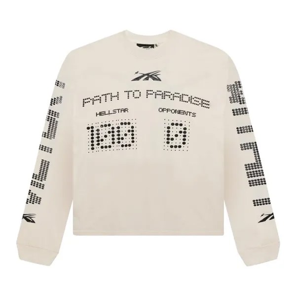 Футболка Hellstar Scoreboard Long-Sleeve Tee, белый