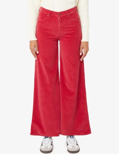 Широкие джинсы с высокой посадкой Cigala's, красный