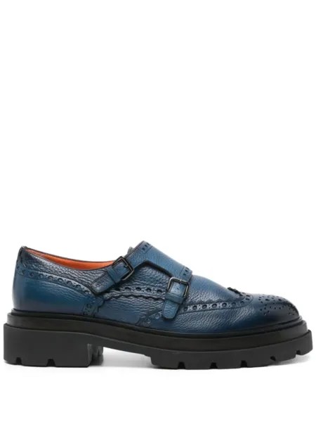 Santoni туфли монки, синий