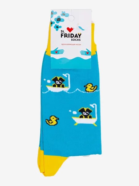 Носки с рисунками St.Friday Socks - Пират пит, Голубой