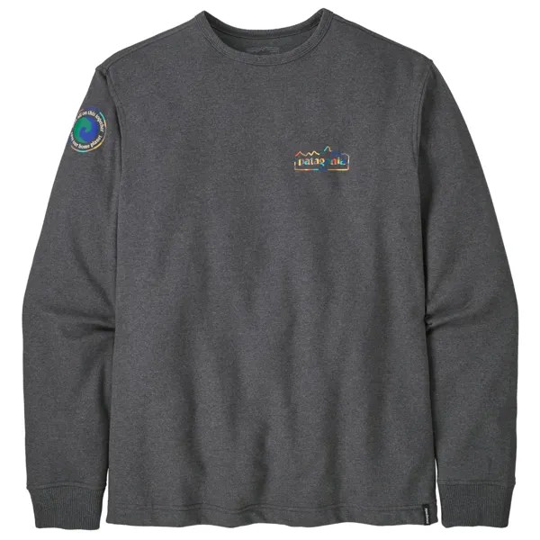 Пуловер Patagonia LW Unity Fitz Wildrise Crew, цвет Ink Black