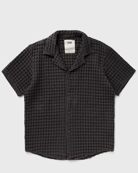 Рубашка Oas Nearly Black Cuba Waffle Shirt, черный