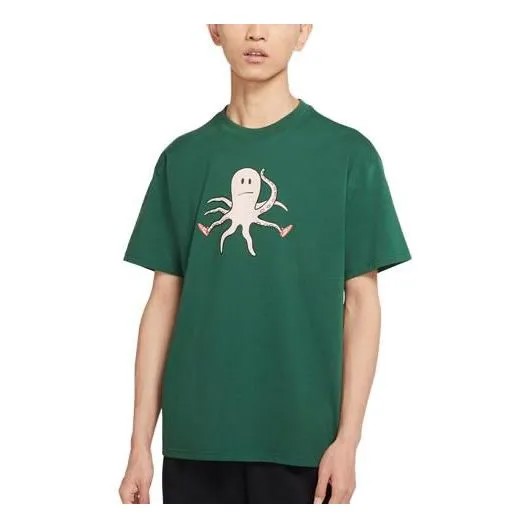 Футболка Nike SB Octopus T-Shirt 'Green', зеленый