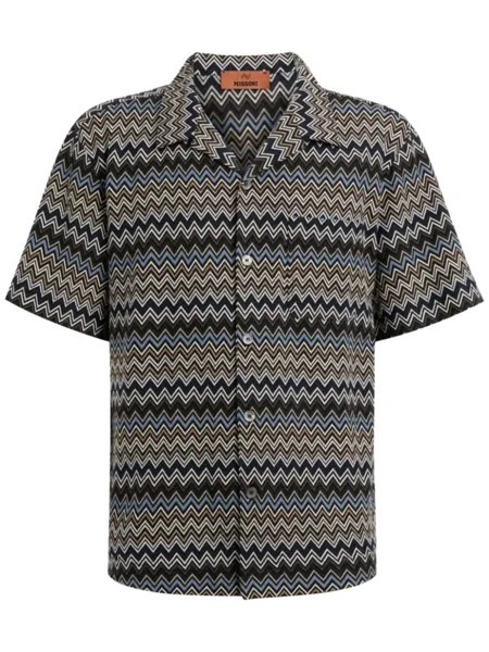 Missoni рубашка для боулинга с зигзагом, мультиколор