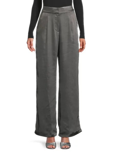 Белла однотонные брюки Line & Dot, цвет Gunmetal