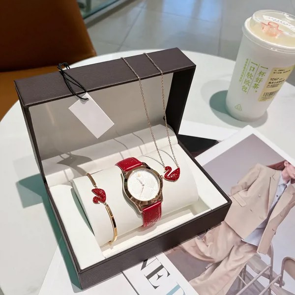 Швейцарский бренд, двойные G женские кварцевые часы, ожерелье, браслет, набор для женщин, роскошные женские наручные часы, часы для девушек, ж...