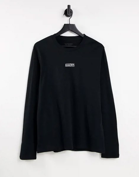 Черный лонгслив AllSaints Opposition