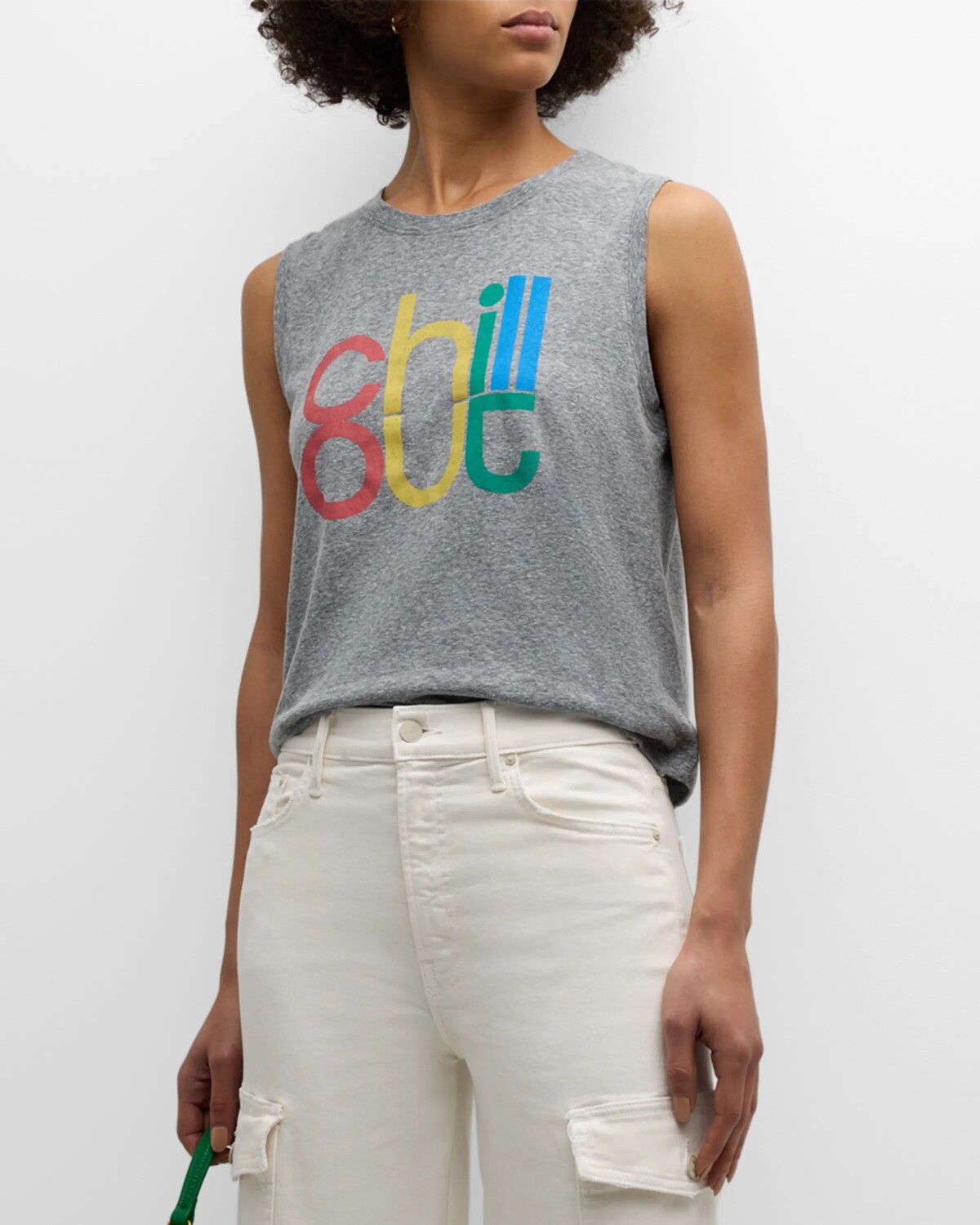 Футболка Strong and Silent Type Muscle Tee MOTHER, цвет Chill Out Cho